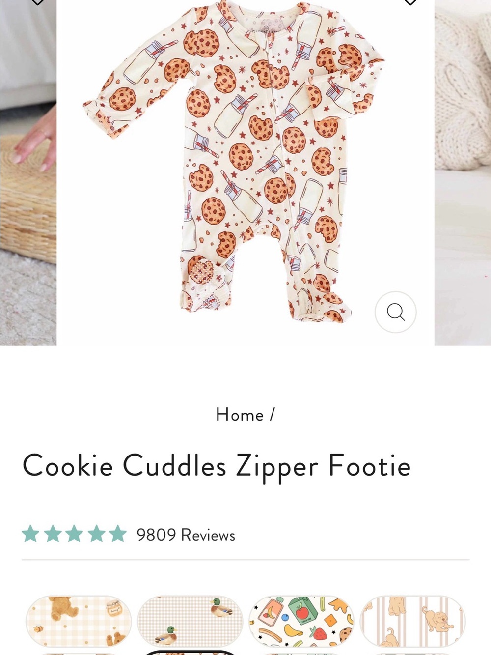 Caden Lane Cookie Cuddles Footie
